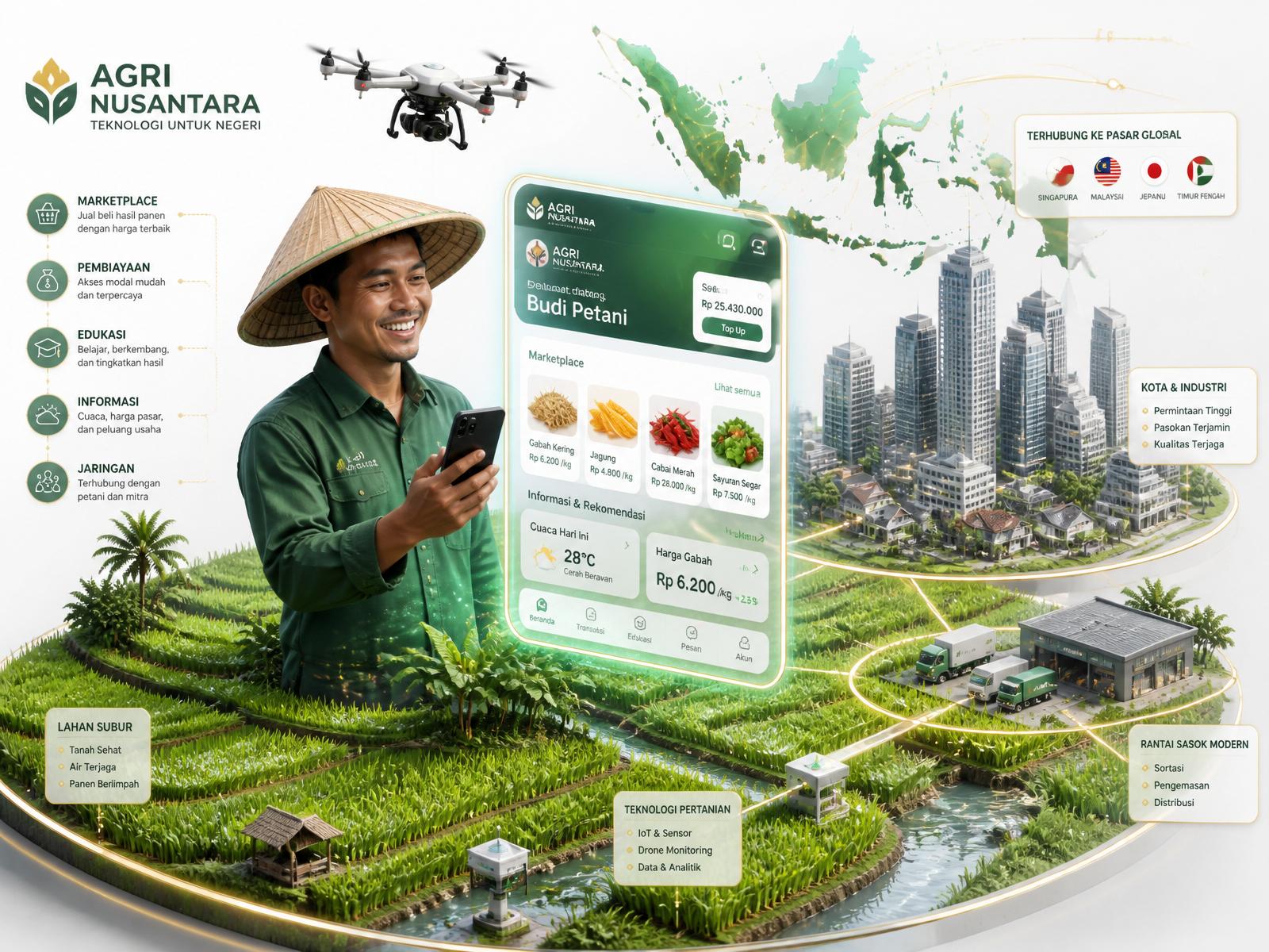 Ekosistem digital agribisnis AgriHub Indonesia